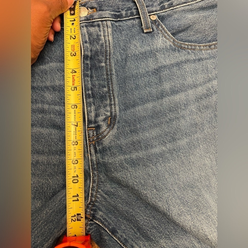 Madewell Low Slung Straight Leg Jeans Palmina Wash 33 - Picture 6 of 10